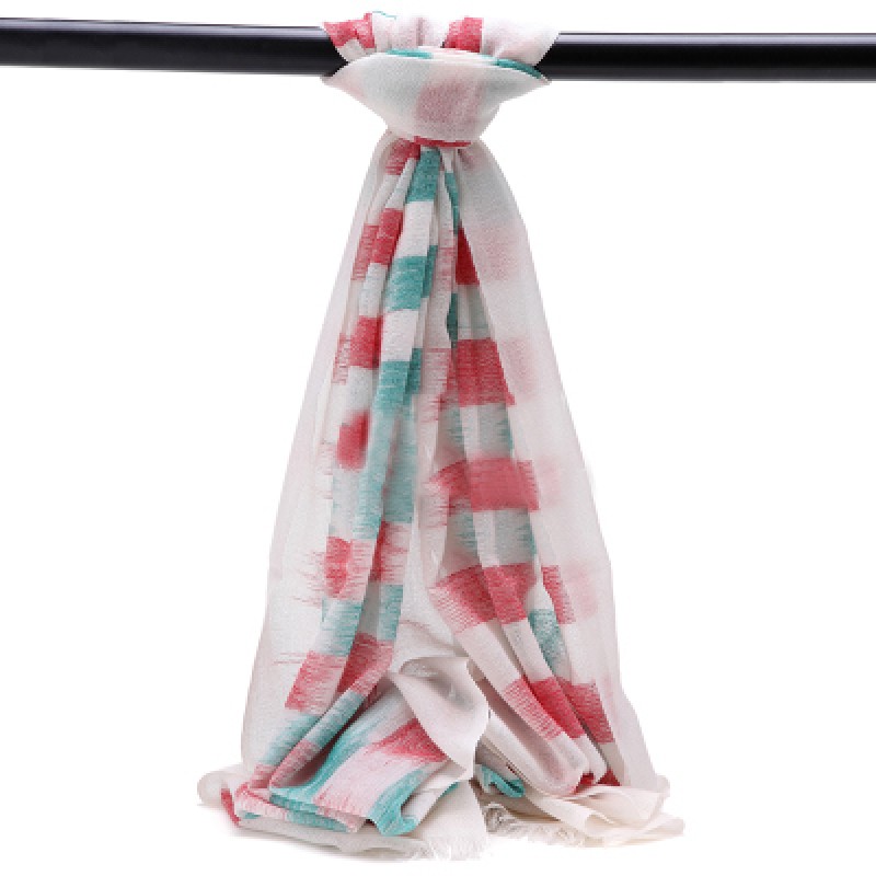 Pure Cashmere Scarves White Multicolorful Women Fashional Winter Scarf